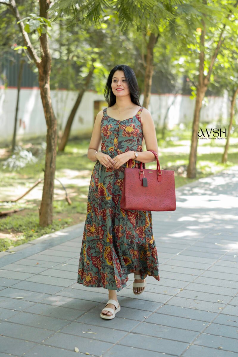 moss green maxi