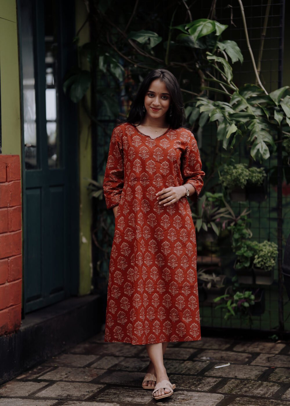 rust kurtha top