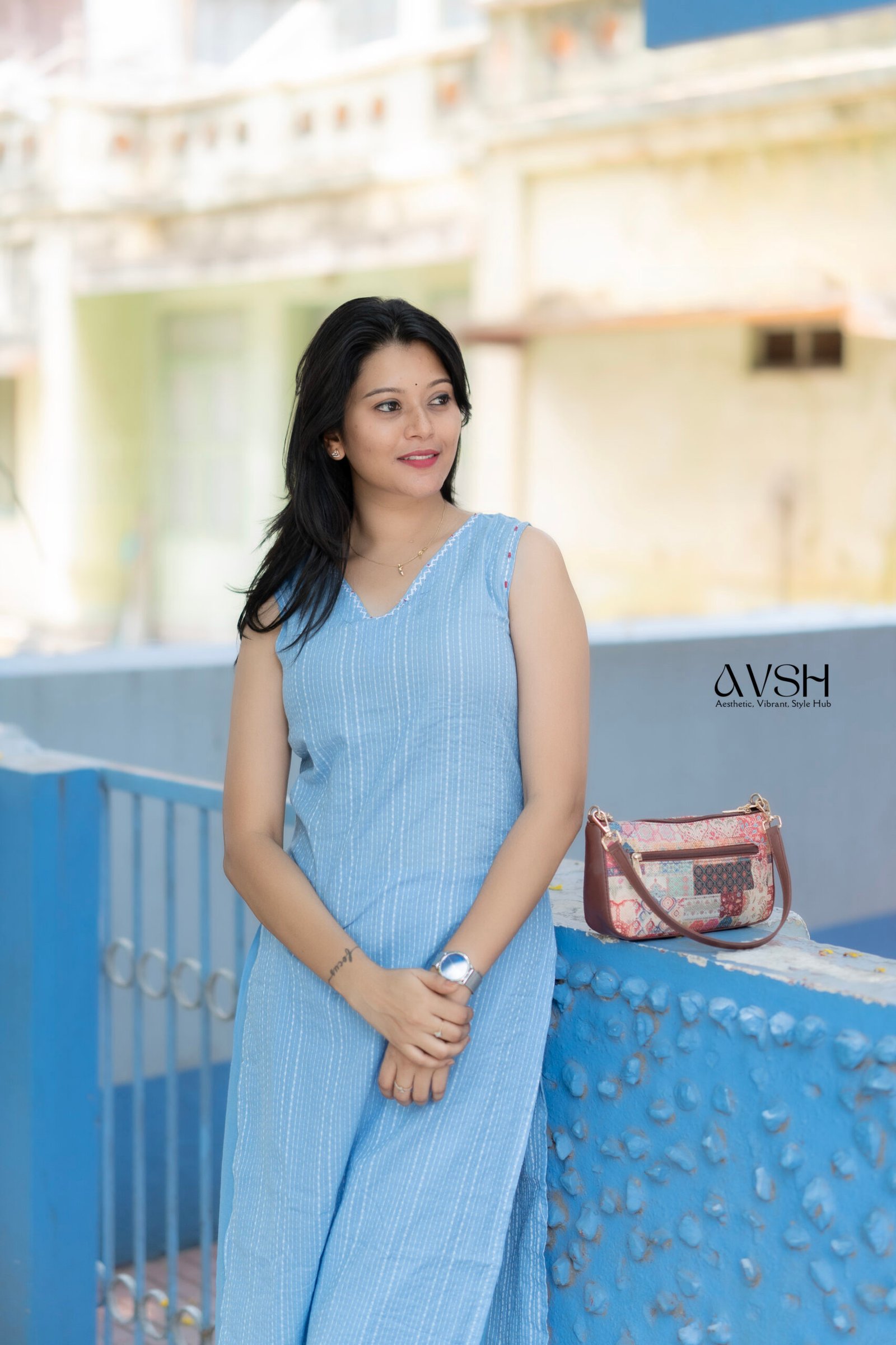 sky blue kurtha set sky blue kurtha set