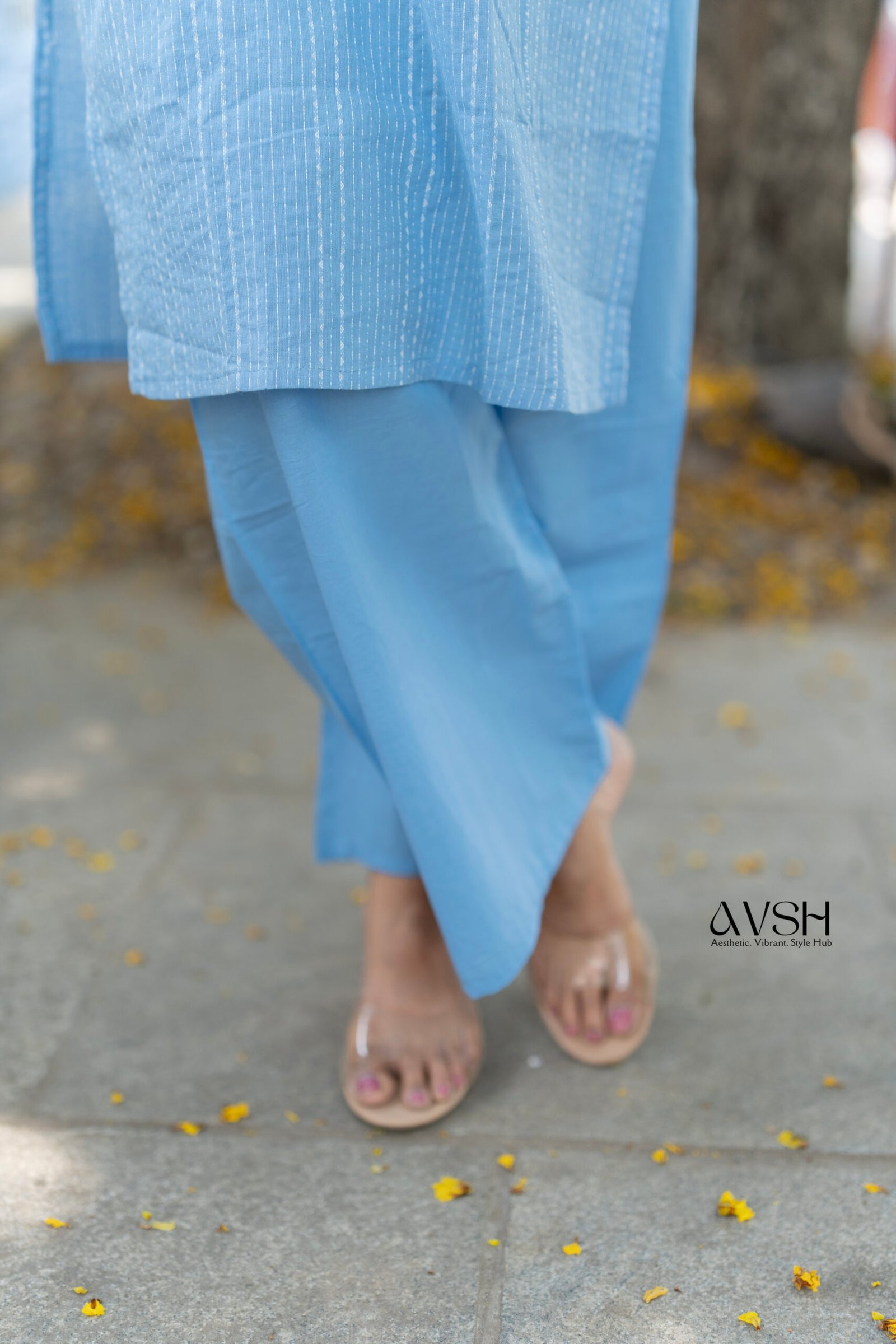 sky blue kurtha set sky blue kurtha set
