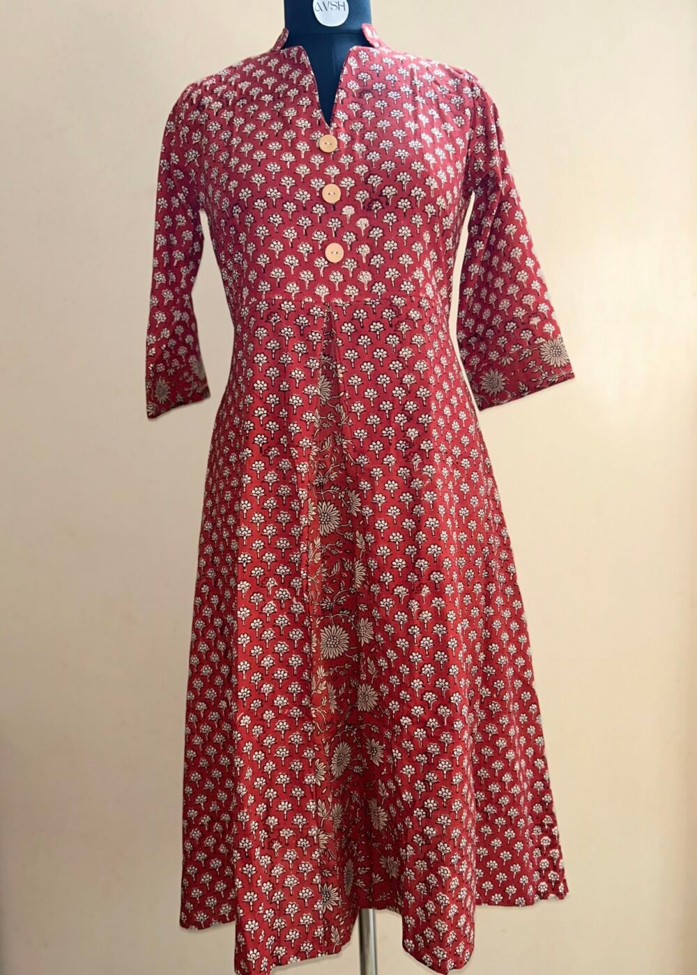 maroon godet maxi