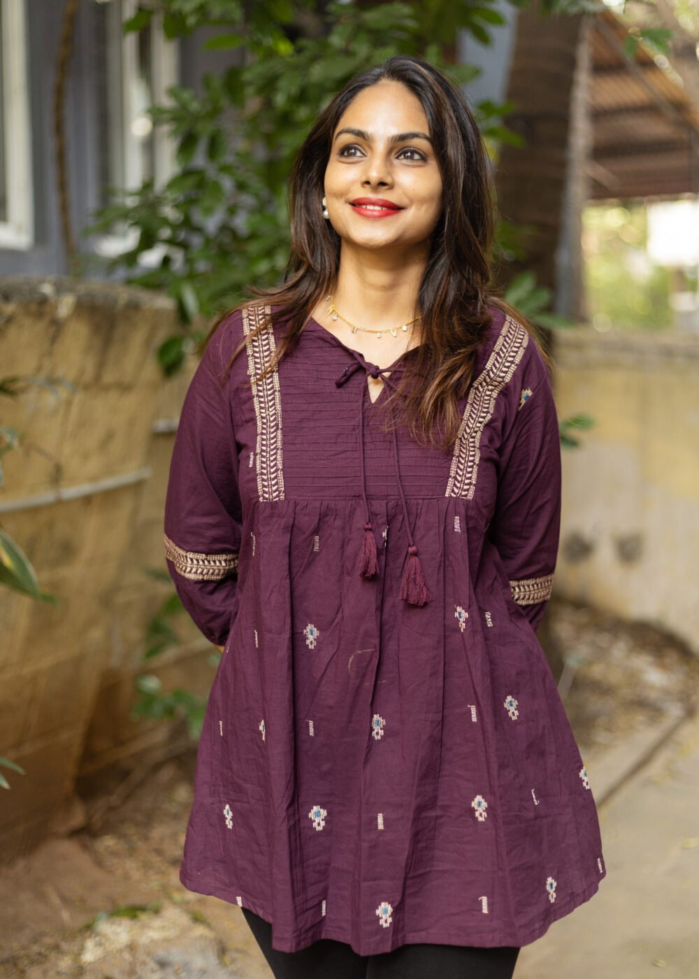 wine tunic top