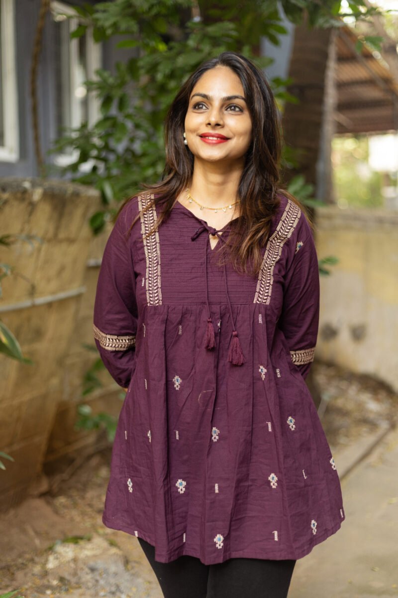 wine tunic top