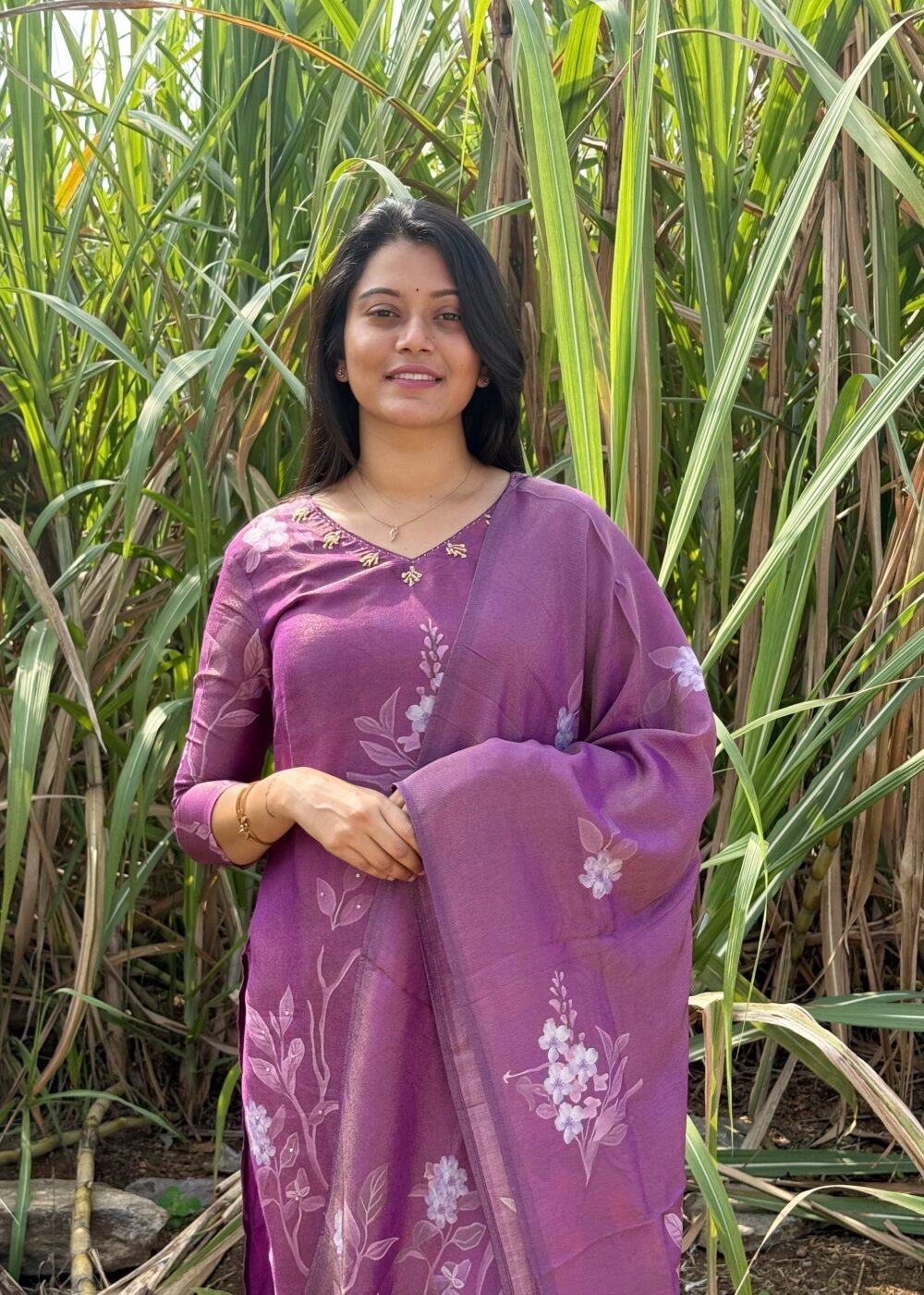 iris shimmer kurtha set