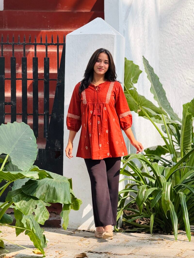 brick tunic top
